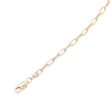 14k 3mm Paperclip Chain