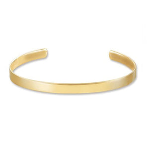 14k Womens Engravable Cuff Bracelet