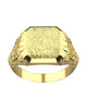 Men's 18k Gold Signet Nugget Ring