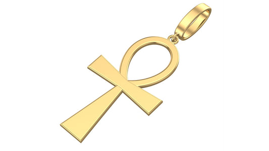 14k Gold Ankh Pendant