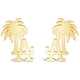 14K L.A. Lifestyle Stud Earrings