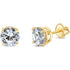 14k Solitaire Diamond Stud Earrings