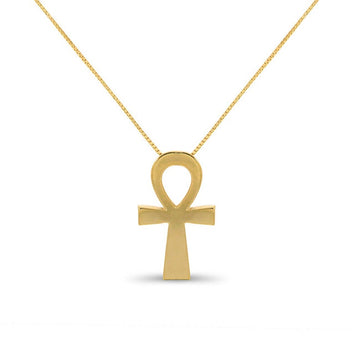 14k Gold Ankh Pendant