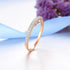 Rose Gold Sparkling Diamond Delicate Ring