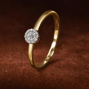 Round Diamond Dainty Ring