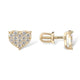 Classic Heart Yellow Gold Earrings