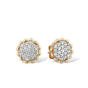 Dainty Sunflower Stud Earrings