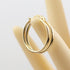 18k Gold Round Hoop Earrings