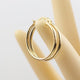 18k Gold Round Hoop Earrings