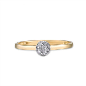 Round Diamond Dainty Ring