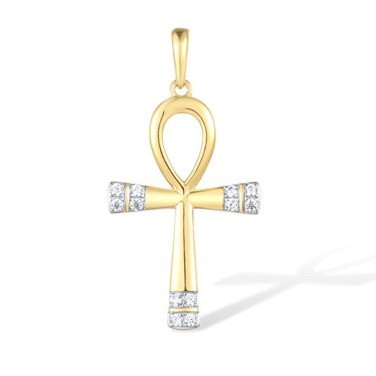 Sparkling Diamond Cross Pendant