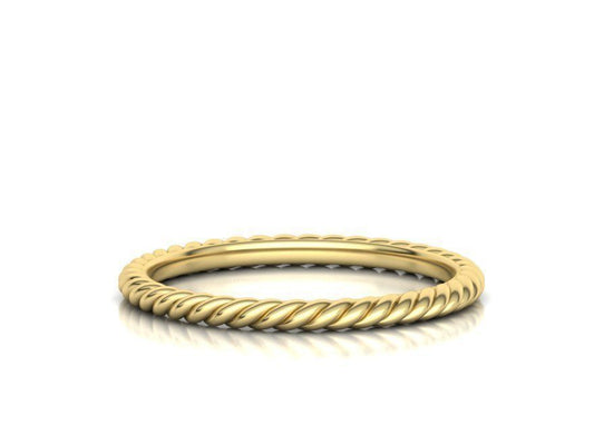 18k Women's Rope Ring